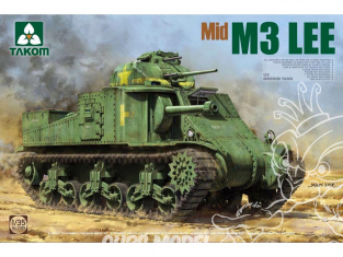 Takom maquette militaire 2089 US M3 LEE CHAR MOYEN (Milieu de production) 1943 1/35
