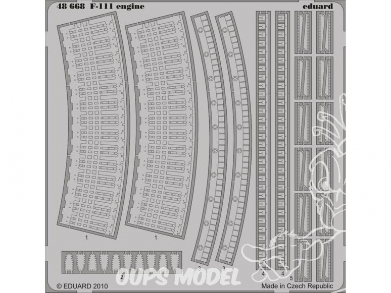 EDUARD photodecoupe 48668 Moteur F-111 1/48