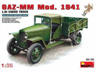 MINI ART maquette militaire 35130 CAMION SOVIETIQUE GAZ MM MODELE 1941 CARGO 1/35