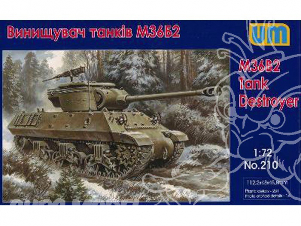 UM maquettes militaire 210 US M36 B2 "JACKSON" CHASSEUR DE CHARS 1/72