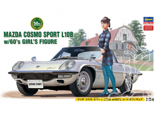 Hasegawa maquette voiture 52168 Mazda Cosmo Sport L10B with Girl Figure Limited Edition 1/24