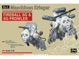 Hasegawa maquette serie 64113 Maschinen Fireball SG et SG Prowler (2 kits) Limited Edition 1/35
