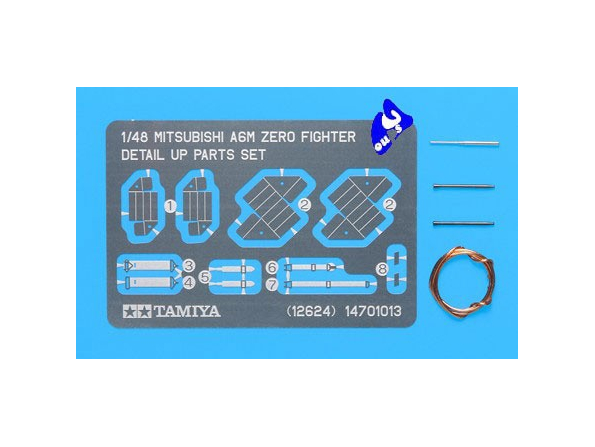 TAMIYA photodecoupe 12624 Mitsubishi A6M Zero 1/48