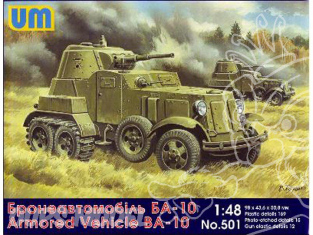 UM maquettes militaire 501 BA-10 véhicule blindé Soviétique 1/48