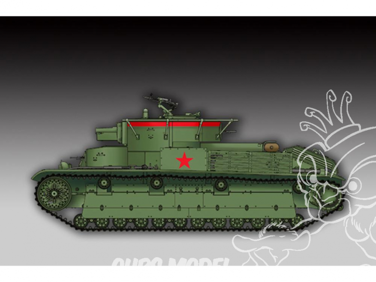 TRUMPETER maquette militaire 07150 Char moyen soviétique T-28 (soudé) 1/72