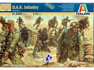 ITALERI maquette militaire 6099 Infanterie Afrika Korps 1/72