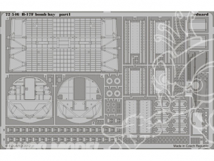 Eduard photodecoupe avion 72546 Baies de Bombe B-17F 1/72