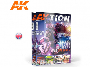 Ak interactive Magazine Aktion AK6300 N°1 Decors - Astuces et Methodes pour Wargame en Anglais