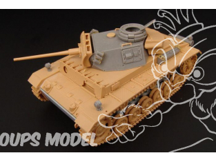 Hauler kit d’amélioration HLX48180 Pz.III.ausf.M LATE pour kit Tamiya 1/48