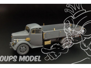 Hauler kit d’amélioration HLX48366 Opel Blitz pour kit Tamiya 1/48