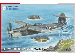 Special Hobby maquette avion 72343 Fairey Barracuda Mk. II Flotte du Pacifique 1/72