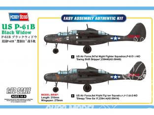 Hobby Boss maquette avion 87262 Combattant de veuve noire américaine P-61B 1/72