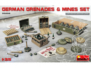 Mini Art maquette militaire 35258 GRENADES ET MINES ALLEMANDES 1/35
