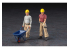 Hasegawa maquette travaux public 66003 Quatre travailleur de travaux public Set A (travaux de pavement) et accessoires 1/35