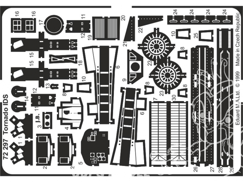 Eduard photodecoupe avion 72297 Amélioration Tornado IDS/GR Mk.I Revell 1/72
