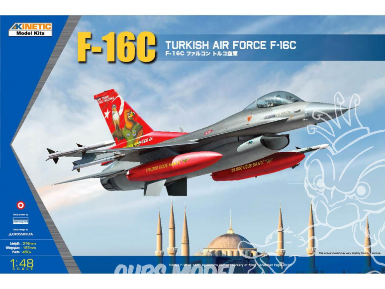 Kinetic maquette avion K48069 F-16C Falcon Turkish Air Force 1/48