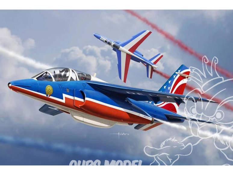 Kinetic maquette avion K48064 Alpha Jet Patrouille de France 2017 (Pack de 2 Kits) 1/48