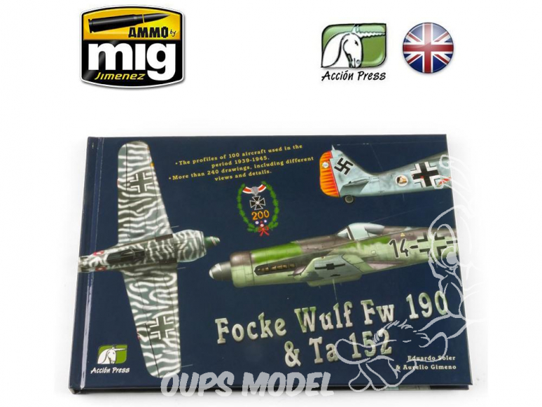 MIG Librairie EURO0020 Focke Wulf Fw 190 & Ta 152 en Anglais