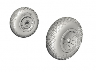 Cmk kit d’amélioration 5127 P-51D Mustang Roues (Diamond Tread Pattern) pour kit Revell 1/32