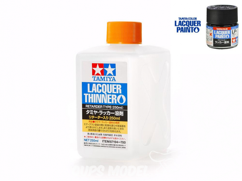 Peinture Tamiya 87194 DILUANT À LAQUE TAMIYA (TYPE RETARDER) 250ml