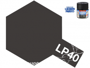 Peinture laque couleur Tamiya LP-40 Noir métal brillant 10ml