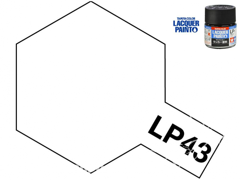 Peinture laque couleur Tamiya LP-43 BLANC PERLE 10ml