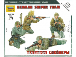 Zvezda maquette militaire 6217 equipe de Sniper Allemand 1/72