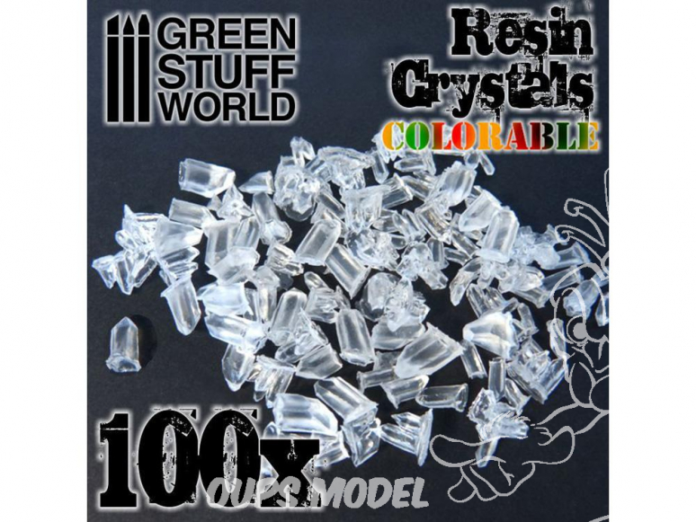 Green Stuff 500363 Cristaux de résine transparents colorables