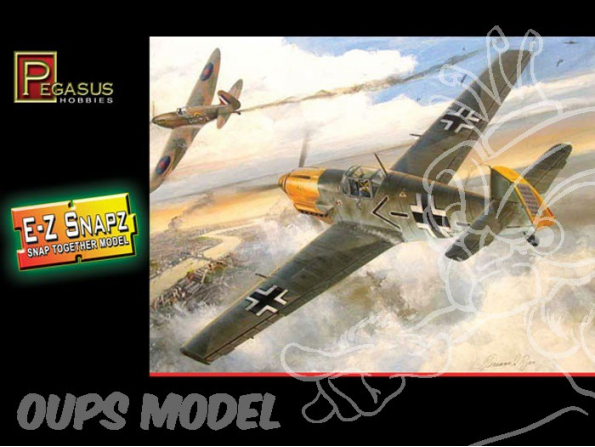 PEGASUS maquette avion 8412 Messerschmitt BF-109E4 Snap Fit 1/48