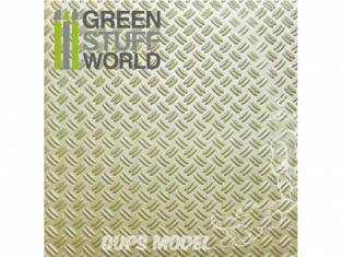 Green Stuff 361014 Plaque de Plasticard texturé DIAMANT DOUBLE