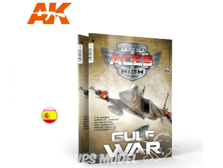 Ak interactive Magazine Aces High AK2928 N°13 Guerre du Golfe En Espagnol