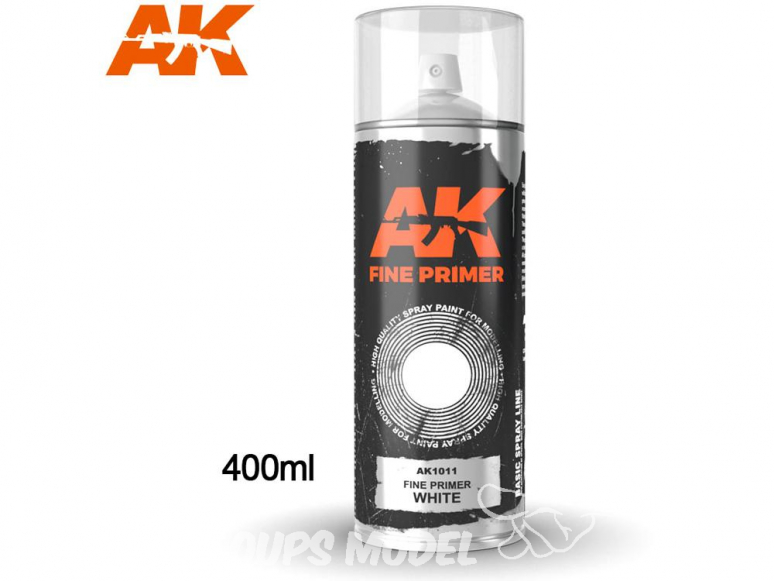 Ak Spray AK1011 Bombe d'appret fin blanc 400ml Fine Primer