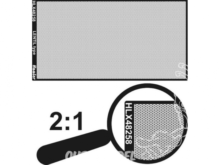 Hauler accessoire HLX48258 plaque gravée type lentille 1/48