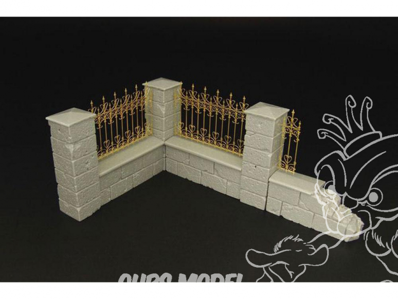 Hauler accessoires diorama HLU35106 Bout de Clôture de château 1/35