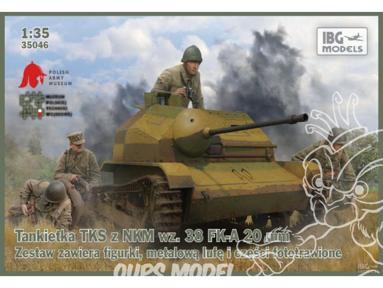 IBG maquette militaire 35046 TKS Tankette avec canon wz.38 FK-A 20mm 1/35