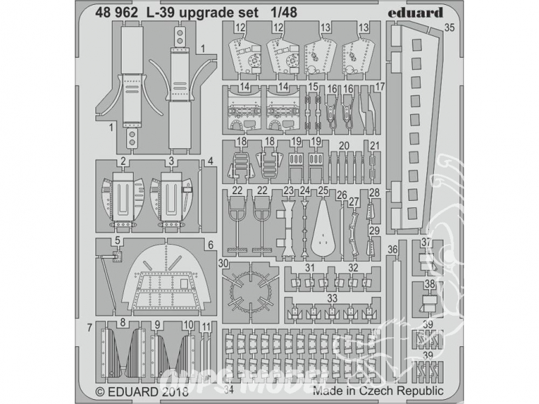 EDUARD photodecoupe avion 48962 Amélioration L-39 Albatros Eduard 1/48