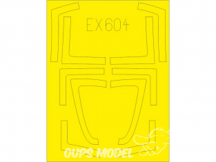 Eduard Express Mask EX604 F/A-18B/D Kinetic 1/48