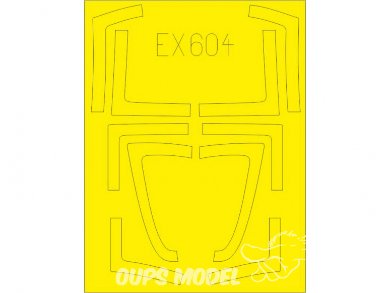 Eduard Express Mask EX604 F/A-18B/D Kinetic 1/48