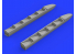 Eduard kit d&#039;amelioration brassin 672202 Pipes d&#039;échappement Ki-61-Id Tamiya 1/72