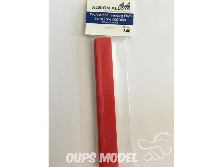 Alpha abrasives 340 3 limes grain extra fins 400 et 600 165x20mm