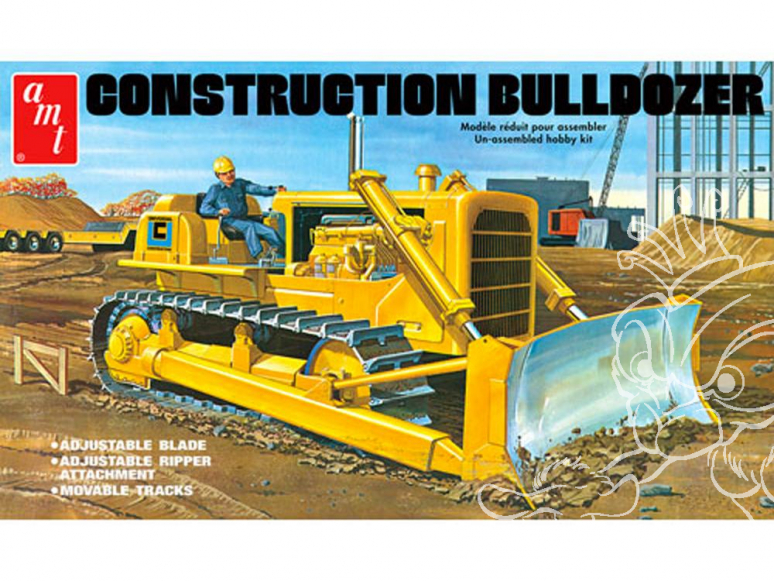 AMT maquette travaux public 1086 Bulldozer 1/25