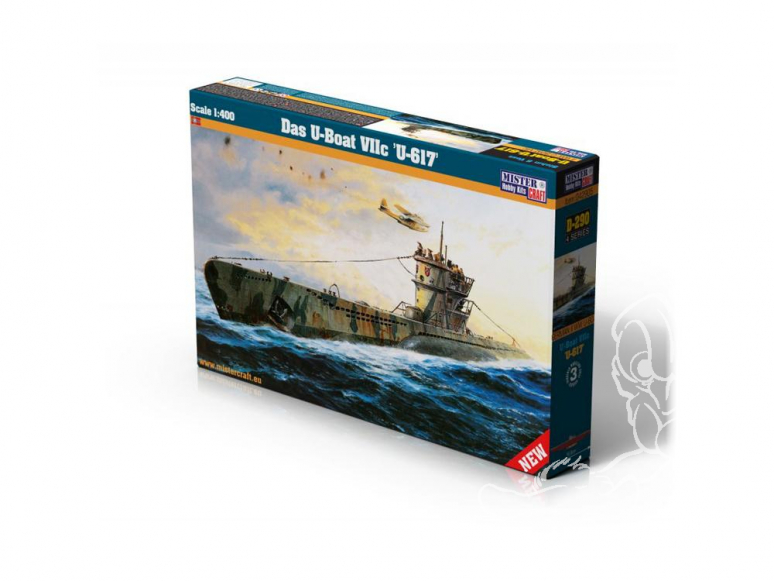 Master CRAFT maquette sous-marin 042905 Das U-Boat VIIC U-617 1/400