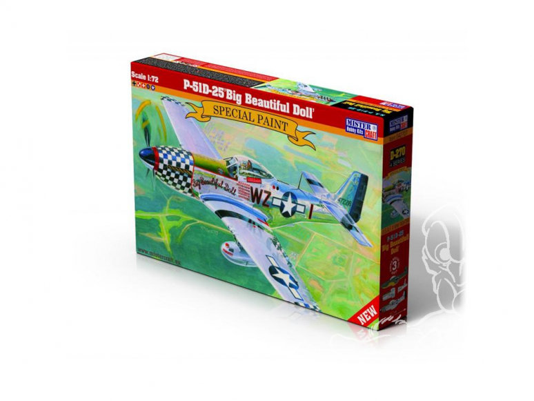 Master CRAFT maquette avion 042707 P-51D-25 Big Beautiful Doll 1/72