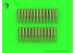 Master Model GM-35-021 Munitions Browning calibre .50 12,7mm - Cartouches x25 1/35
