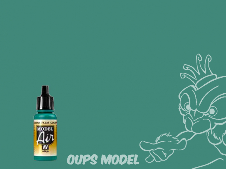 Vallejo Peinture Acrylique Model Air 71331 Vert Emeraude "Fade" Cockpit 17ml