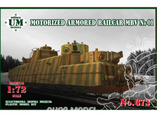 UM maquette militaire 673 Wagon blindé motorisé MBV no 1 1/72