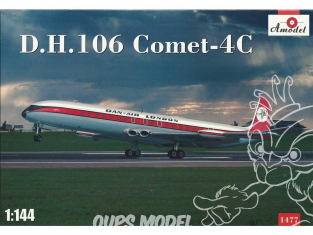 Amodel maquette avion 1477 DE HAVILLAND 106 COMET-4C 1960 1/144