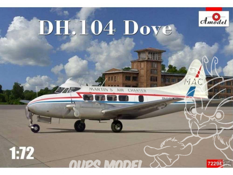 Amodel maquettes avion 72294 DE HAVILLAND D.H.104 "DOVE" 1975 1/72