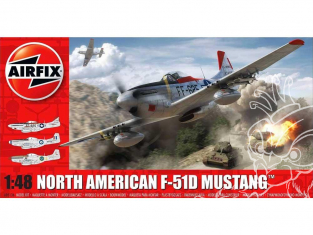 Airfix maquette avion A05136A North American F-51D Mustang™ 1/48