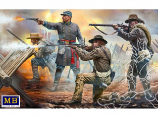 Master Box maquette figurines 3581 "DO OR DIE" 18th North Carolina Infanterie Regiment 1/35